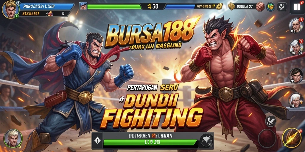 Tangkapan layar gameplay BURSA188 dengan pertarungan seru dan aksi memukau.