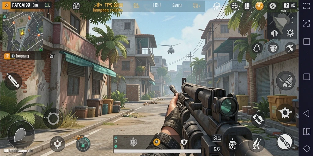 Tangkapan layar FATCAI99 menunjukkan aksi gameplay TPS yang mendebarkan.