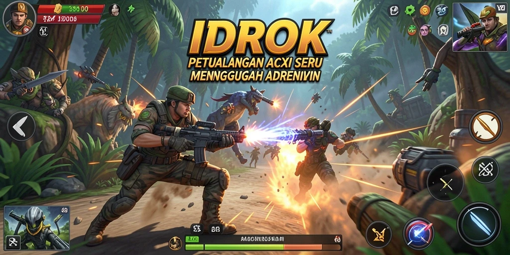 Tampilan gameplay seru dan mendebarkan dari IDROK.