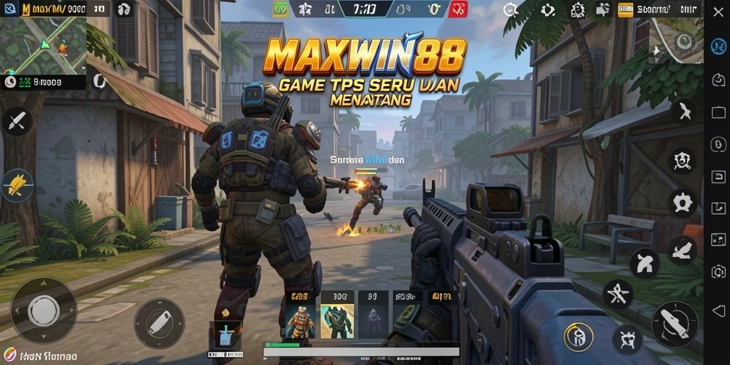 Tampilan gameplay seru di MAXWIN88 dengan aksi mendebarkan.