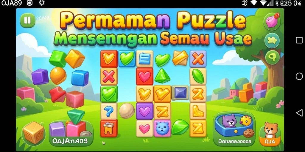 Tampilan gameplay OJA89 menampilkan tantangan puzzle yang menarik.