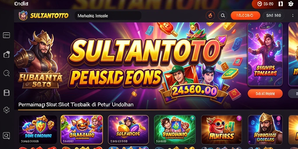 Tampilan menarik gameplay Slot SULTANTOTO yang seru.