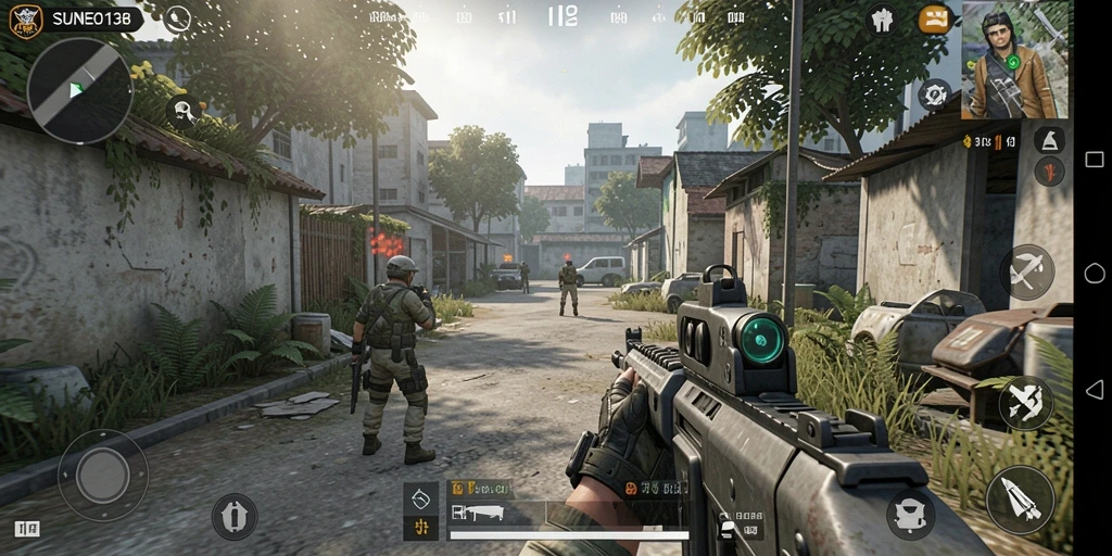 Tampilan aksi mendebarkan dalam gameplay SUNEO138.